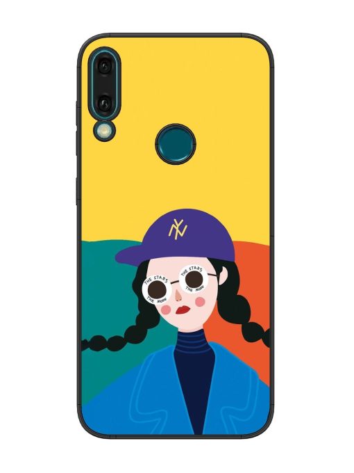 Starry-Eyed Girl Glossy Soft Edge Case for Honor Y9 (2019) Chachhi