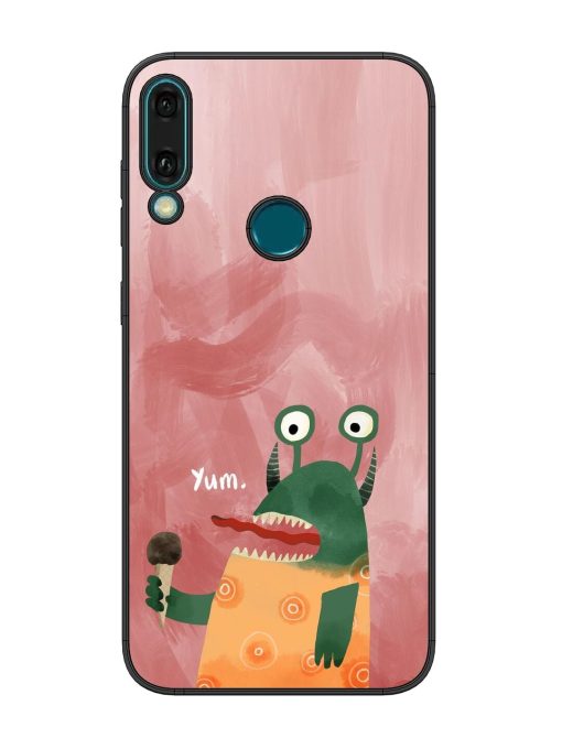 Hungry Monster Glossy Soft Edge Case for Honor Y9 (2019) Chachhi