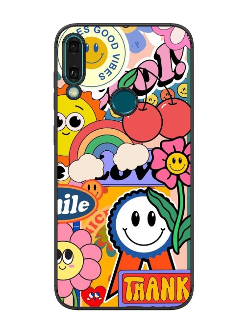 Good Times Good Vibes Glossy Soft Edge Case for Honor Y9 (2019) Chachhi