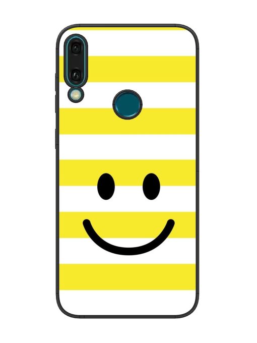 Smiling Stripes Glossy Soft Edge Case for Honor Y9 (2019) Chachhi