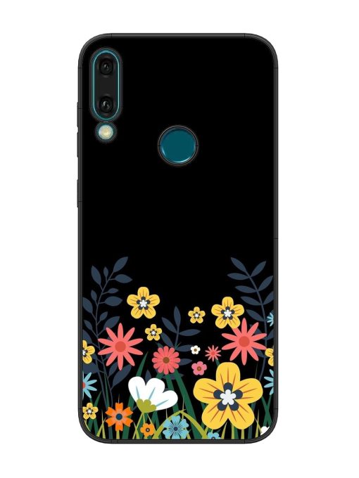 Floral Night Sky Glossy Soft Edge Case for Honor Y9 (2019)