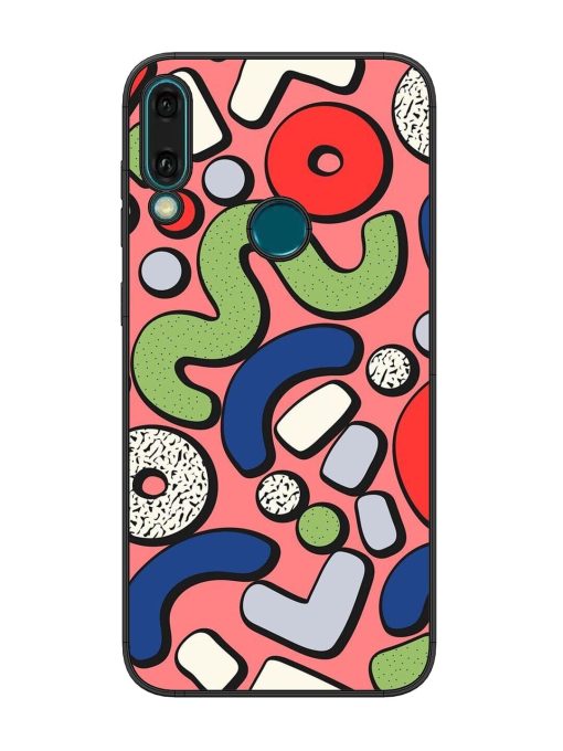 Groovy Geometric Shapes Glossy Soft Edge Case for Honor Y9 (2019) Chachhi