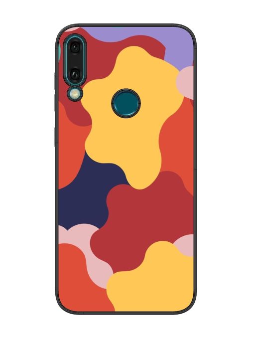 Gooey Color Chaos Glossy Soft Edge Case for Honor Y9 (2019) Chachhi