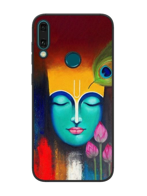 Divine Tranquility: The Face Of Krishna Glossy Soft Edge Case for Honor Y9 (2019) Chachhi