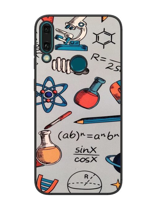 Science Doodle Delight Glossy Soft Edge Case for Honor Y9 (2019) Chachhi