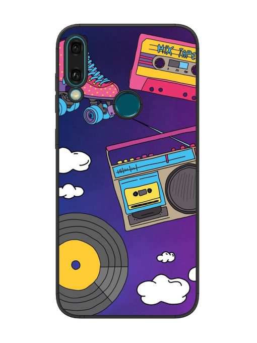 Retro Vibes Glossy Soft Edge Case for Honor Y9 (2019) Chachhi