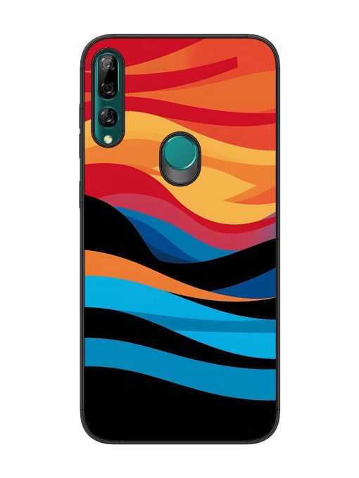 Blazing Currents Glossy Soft Edge Case for Honor Y9 Prime Chachhi