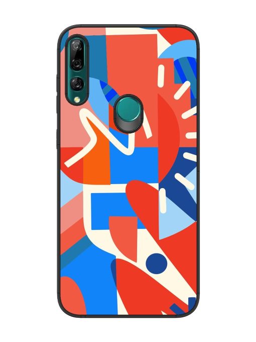 Abstract Harmony Glossy Soft Edge Case for Honor Y9 Prime Chachhi