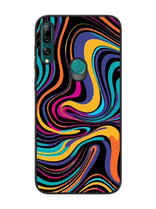 Psychedelic Swirl Glossy Soft Edge Case for Honor Y9 Prime Chachhi