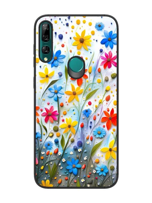 Vibrant Floral Glossy Soft Edge Case for Honor Y9 Prime Chachhi