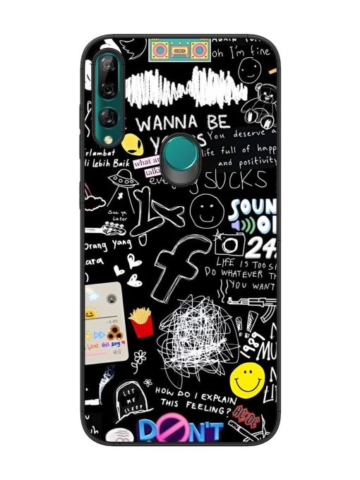 Doodle Diary Glossy Soft Edge Case for Honor Y9 Prime Chachhi