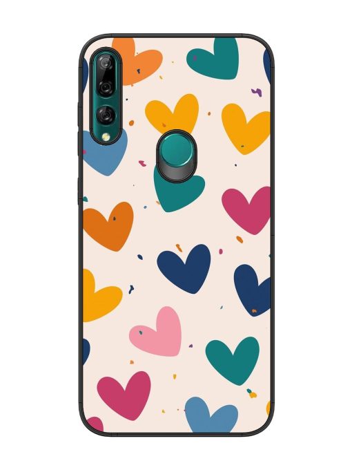 Rainbow Hearts Glossy Soft Edge Case for Honor Y9 Prime Chachhi