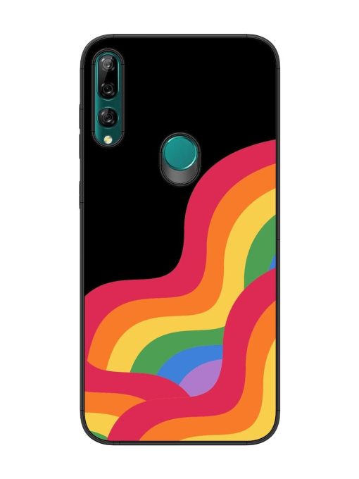 Wavy Rainbow Glossy Soft Edge Case for Honor Y9 Prime Chachhi