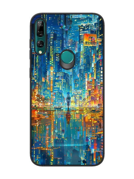 Neon Metropolis Glossy Soft Edge Case for Honor Y9 Prime Chachhi