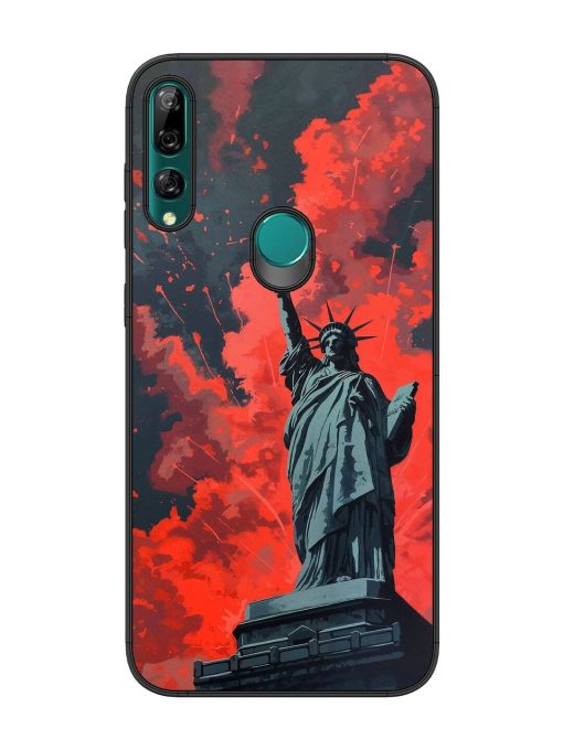 Lady Liberty'S Firework Finale Glossy Soft Edge Case for Honor Y9 Prime Chachhi