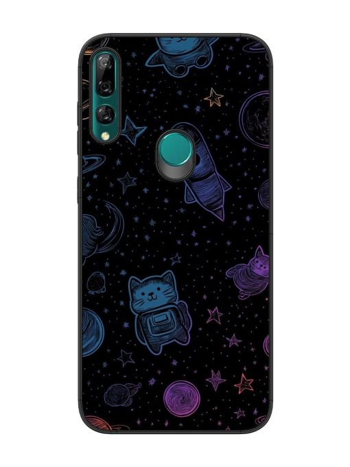 Cosmic Cat Chaos Glossy Soft Edge Case for Honor Y9 Prime Chachhi