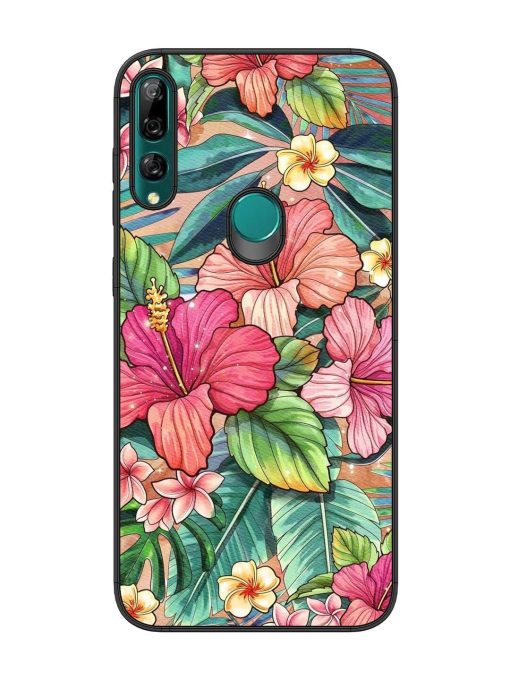 Tropical Tapestry Glossy Soft Edge Case for Honor Y9 Prime Chachhi