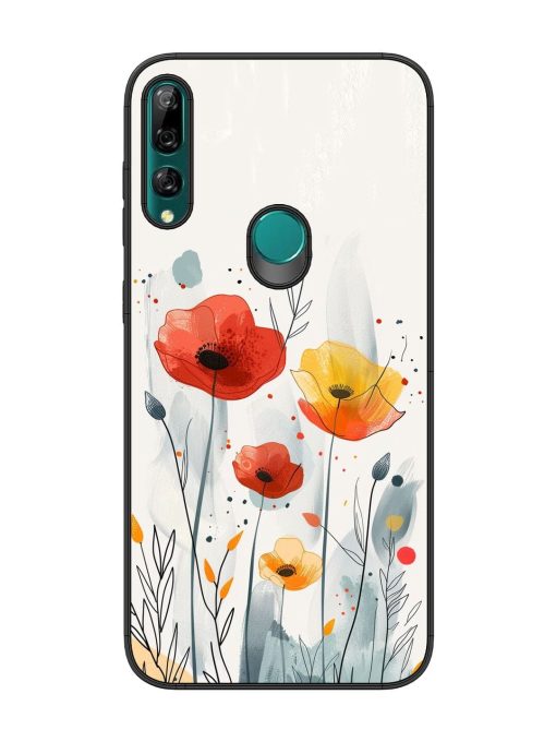 Poppy Fields Glossy Soft Edge Case for Honor Y9 Prime