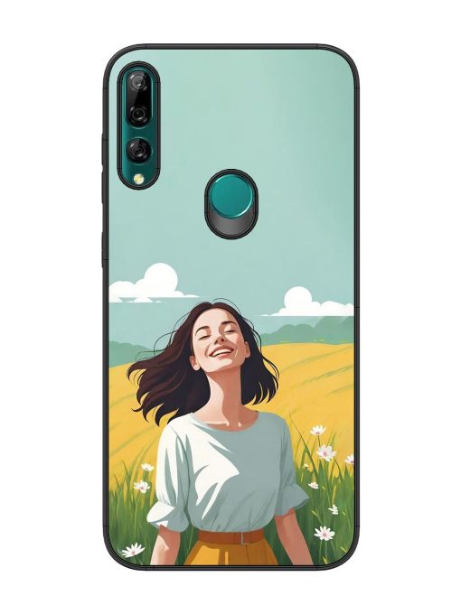 Girl Graffiti Glossy Soft Edge Case for Honor Y9 Prime Chachhi