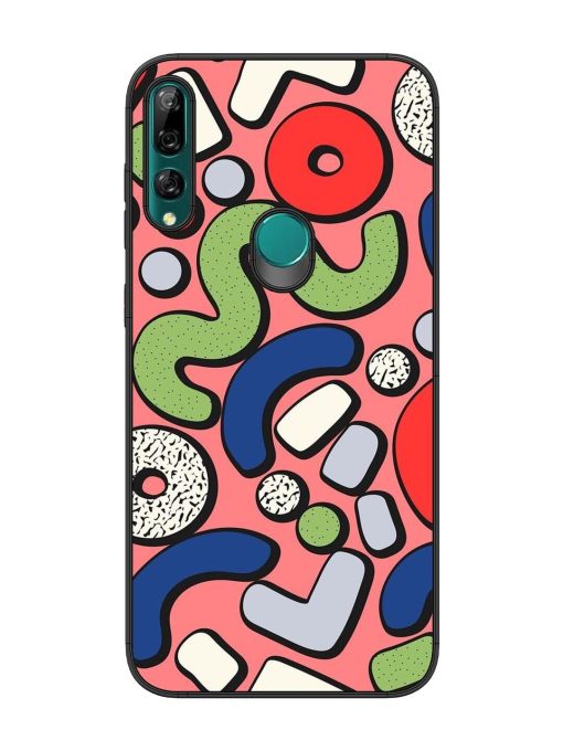 Groovy Geometric Shapes Glossy Soft Edge Case for Honor Y9 Prime