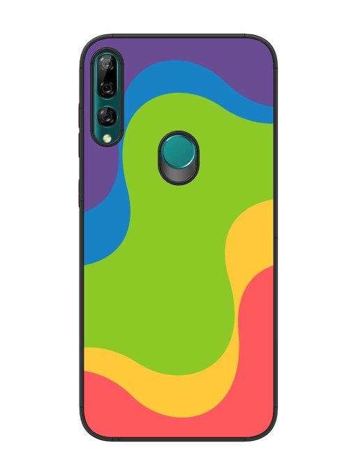 Wavy Rainbow Wonderland Glossy Soft Edge Case for Honor Y9 Prime Chachhi