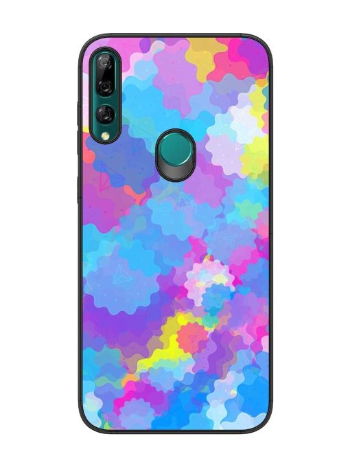 Psychedelic Cloud Burst Glossy Soft Edge Case for Honor Y9 Prime