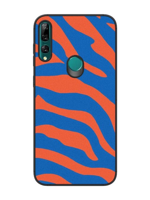 Zebra Stripes In Blue And Orange Glossy Soft Edge Case for Honor Y9 Prime Chachhi