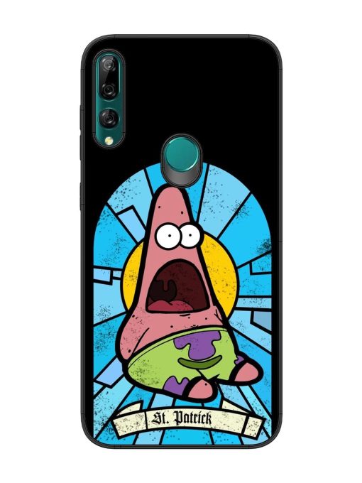 St. Patrick'S Day Stained Glass Patrick Star Glossy Soft Edge Case for Honor Y9 Prime Chachhi