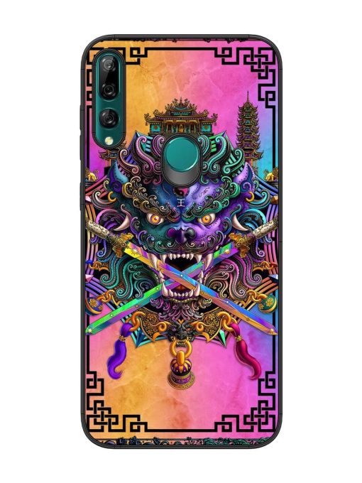 Psychedelic Fu Dog Tapestry Glossy Soft Edge Case for Honor Y9 Prime Chachhi