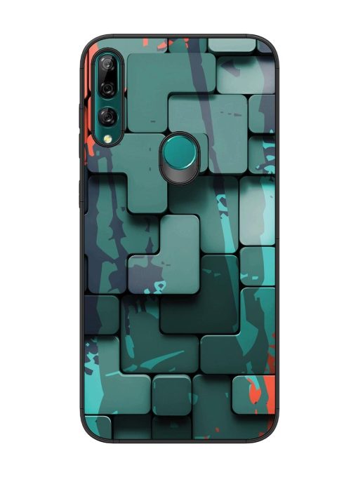 Abstract Geometric Mosaic Glossy Soft Edge Case for Honor Y9 Prime