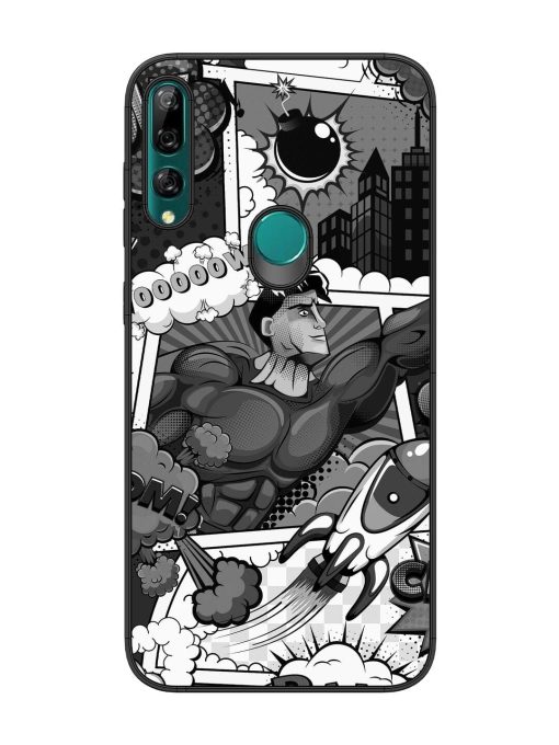 Comic Book Chaos Glossy Soft Edge Case for Honor Y9 Prime Chachhi