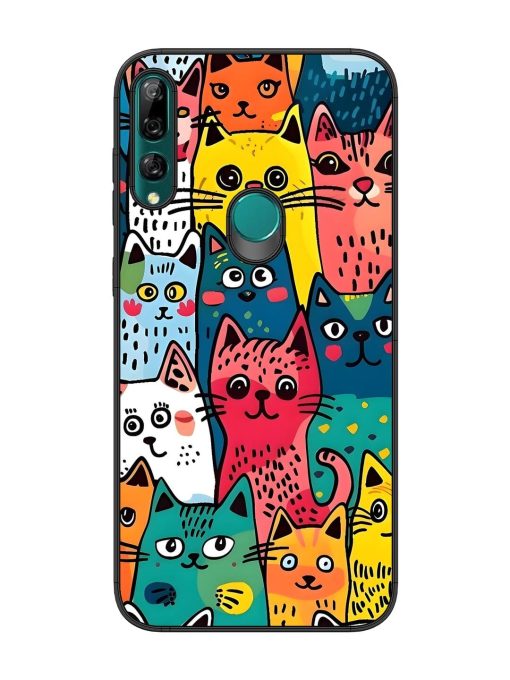 Feline Frenzy Glossy Soft Edge Case for Honor Y9 Prime Chachhi