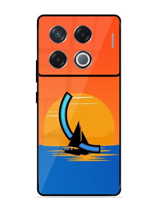 Sunset Sail Glossy Soft Edge Case for Infinix Gt 20 Pro (5G) Chachhi