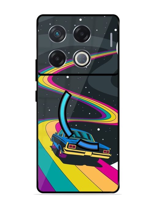 Rainbow Road Glossy Soft Edge Case for Infinix Gt 20 Pro (5G) Chachhi