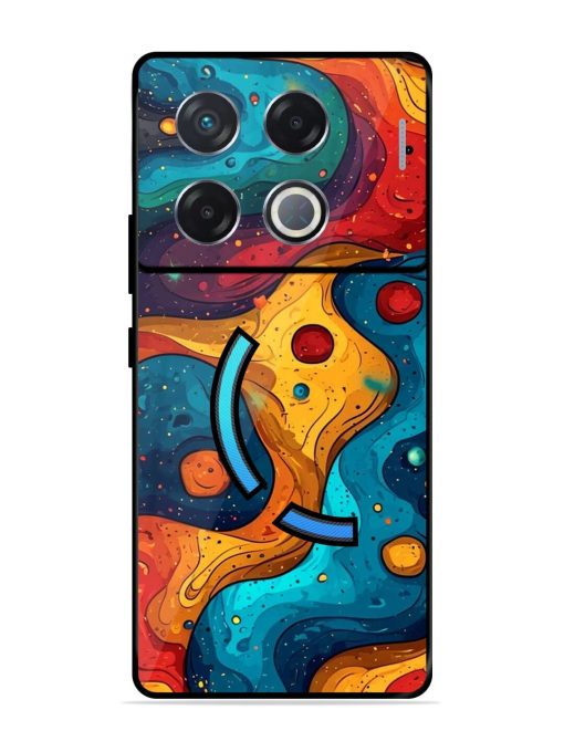 Cosmic Swirl Glossy Soft Edge Case for Infinix Gt 20 Pro (5G) Chachhi