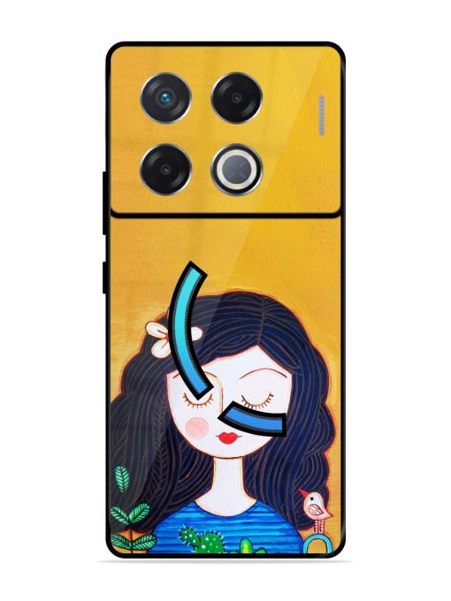 Girl Illustration Glossy Soft Edge Case for Infinix Gt 20 Pro (5G) Chachhi