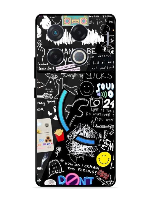 Doodle Diary Glossy Soft Edge Case for Infinix Gt 20 Pro (5G) Chachhi