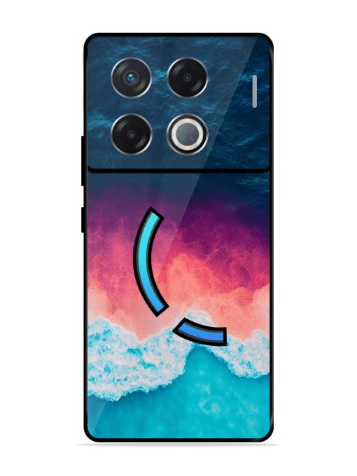 Where The Ocean Meets The Sky Glossy Soft Edge Case for Infinix Gt 20 Pro (5G) Chachhi