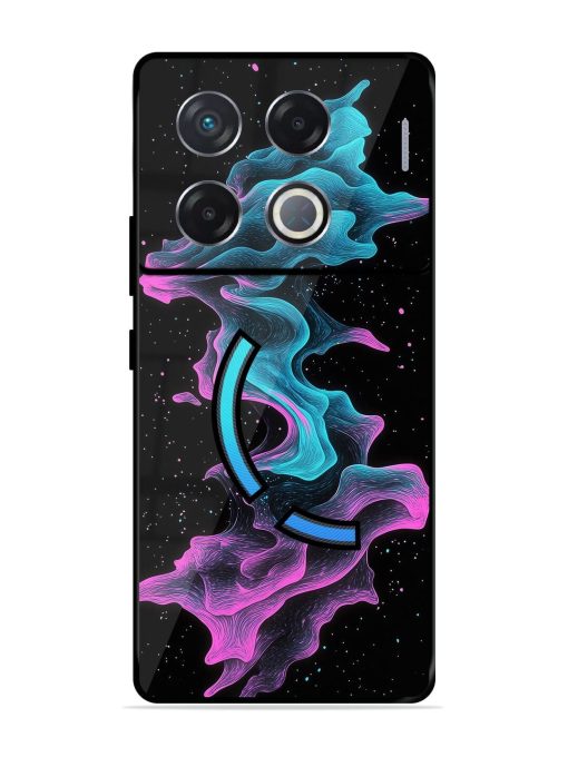 Cosmic Currents Glossy Soft Edge Case for Infinix Gt 20 Pro (5G) Chachhi