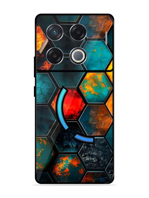 Hexagon Hive Glossy Soft Edge Case for Infinix Gt 20 Pro (5G) Chachhi