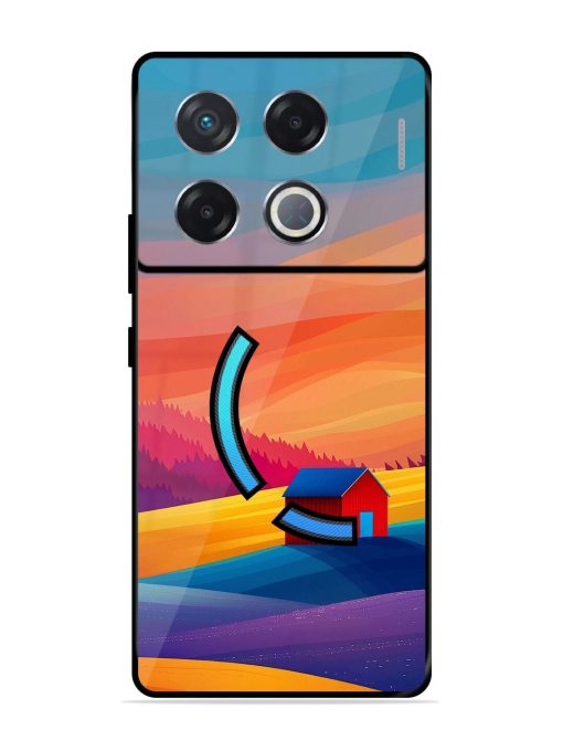 Sunset Solitude Glossy Soft Edge Case for Infinix Gt 20 Pro (5G) Chachhi