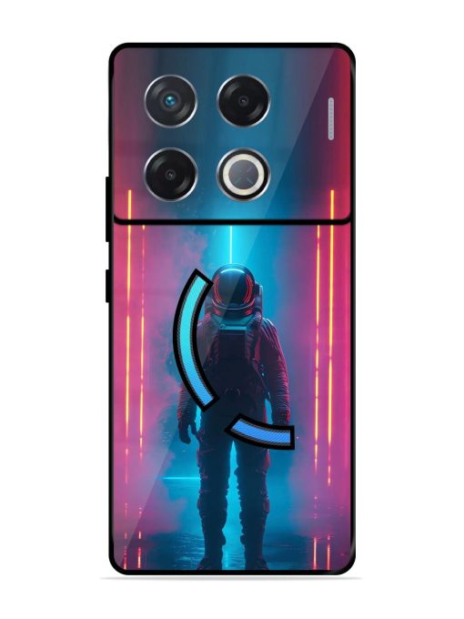 Neon Astronaut Glossy Soft Edge Case for Infinix Gt 20 Pro (5G) Chachhi