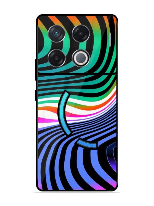 Psychedelic Waves Glossy Soft Edge Case for Infinix Gt 20 Pro (5G) Chachhi