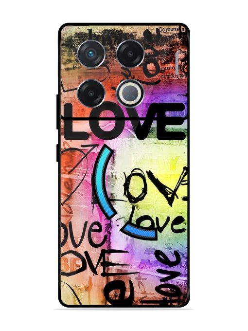 Love Graffiti Glossy Soft Edge Case for Infinix Gt 20 Pro (5G) Chachhi