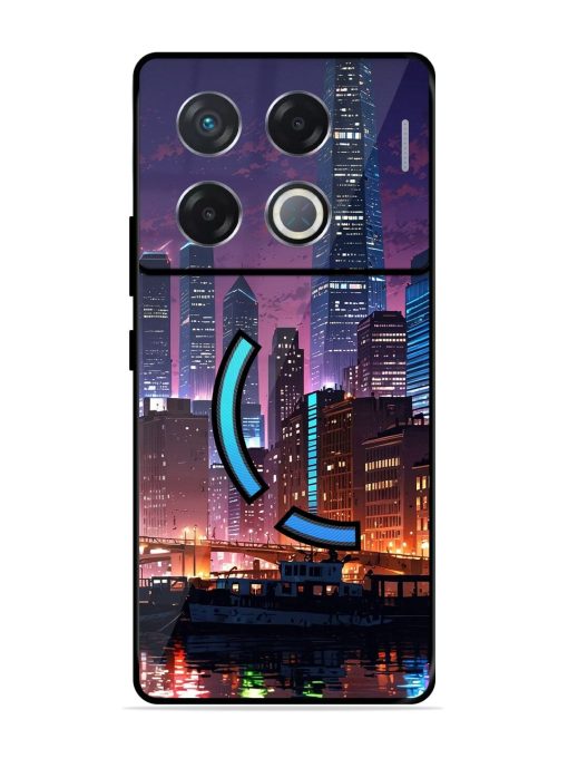 Neon Nightscape Glossy Soft Edge Case for Infinix Gt 20 Pro (5G)