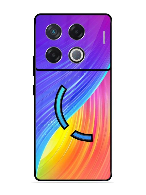 Neon Swirl Glossy Soft Edge Case for Infinix Gt 20 Pro (5G) Chachhi