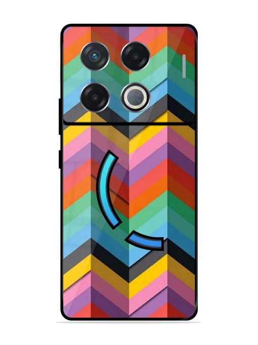 Colorful Zigzag Glossy Soft Edge Case for Infinix Gt 20 Pro (5G) Chachhi