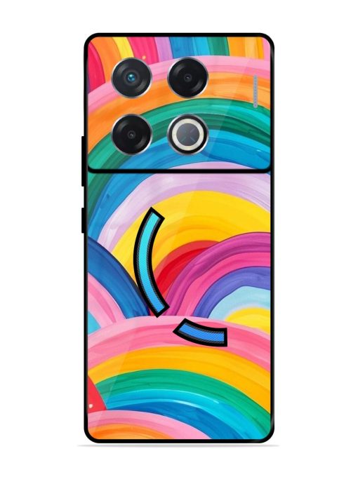 Rainbow Cascade Glossy Soft Edge Case for Infinix Gt 20 Pro (5G) Chachhi