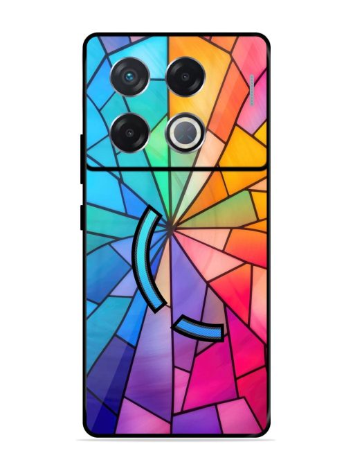 Stained Glass Kaleidoscope Of Colors Glossy Soft Edge Case for Infinix Gt 20 Pro (5G)