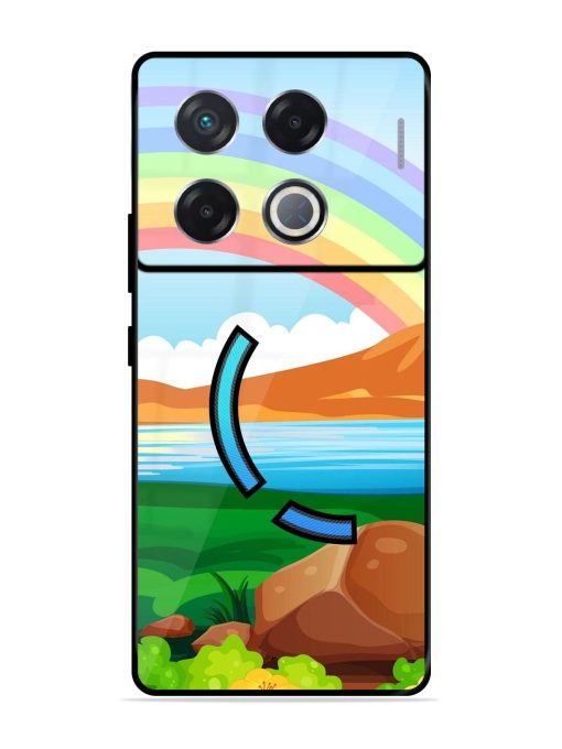 Rainbow Over The Lake Glossy Soft Edge Case for Infinix Gt 20 Pro (5G) Chachhi